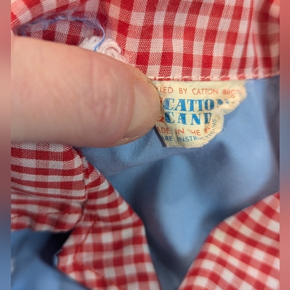 Vintage Newborn Mouse & Clock Gingham Top and Diaper Pants Cover Shorts - Picture 4 of 10